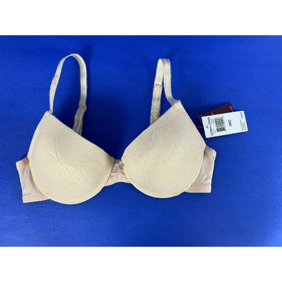 New Donna Loren Bra size 34C Nude Tan Padded - Picture 1 of 6